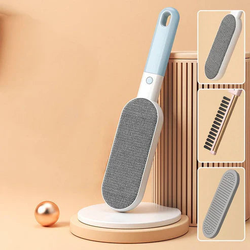 Double-Sided Pet Hair Remover Brush – Reusable Lint & Fur Cleaner for Clothes, Couch & Furniture