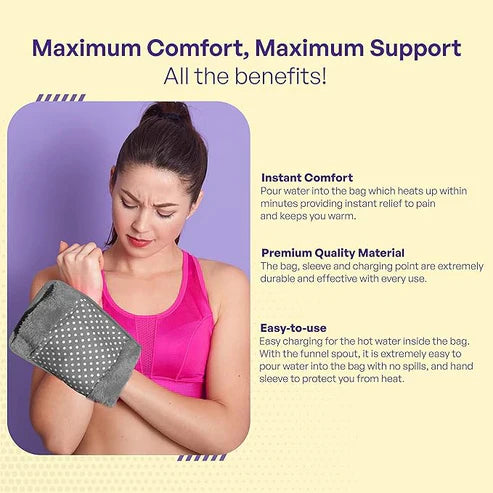 Electric Hot Water Bag – Fast Heating Pain Relief Heating Pad