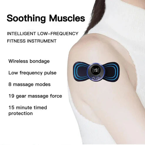 Rechargeable EMS Massager – Portable Muscle Relief & Body Toning Device